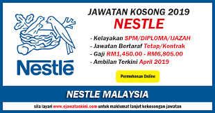 Ambilan khas ini dibuka khas kepada rakyat malaysia yang berilmu. Jawatan Kosong 2019 Di Nestle Malaysia Ejawatankini Com