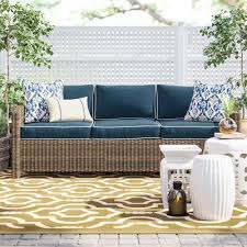Birch Lane Outdoor Furniture Covers Birch Lane Heritage Lawson Patio Sofa With Cushions Outdoor Wicker Patio Furniture Wicker Patio Furniture Furniture