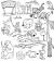Printable Zoo Clipart Black And White