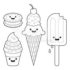 Printable Coloriages Ice Cream Coloriage Kawaii Coloriage Licorne Coloriage