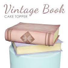 Use round pick set to make spine indentation. Crumb Avenue Easy To Follow Cake Topper Tutorials Tutorials Vintage Book