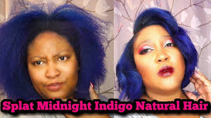 Splat Midnight Indigo On Natural Hair Splat Midnight Indigo Splat Midnight Natural Hair Styles