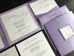 Lavender And Silver Glitter Custom Pocket Wedding Invitation Suite Wedding Announce Pocket Wedding Invitations Silver Wedding Invitations Wedding Invitations