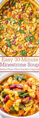 30 Minute Minestrone Soup Recipe Olive Garden Copycat Averie Cooks Recipe Minestrone Soup Recipe Olive Garden Minestrone Soup Recipe Minestrone Soup