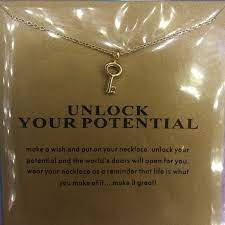 Unlock your potential and the world's doors will open for you. Jewelry Dainty Gold Key Necklace Unlock Your Potential Poshmark