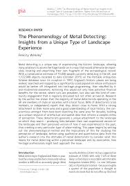 See more ideas about metal detecting, metal detecting tips, metal. Pdf The Phenomenology Of Metal Detecting Insights From A Unique Type Of Landscape Experience