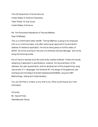 A reference or experience letter from the employer, which should be an official document printed on company letterhead (must include the applicant's name, the company's contact information address, telephone number and email address, and the name, title and signature of the immediate supervisor or personnel officer at the company), Letter Of Employment For Loan Canada Proof Of Enrolment Letter