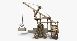 Wooden Crane Medieval Max Wooden Medieval Industrial Decor