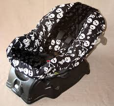 Skull Baby Car Seat Covers Custom Children S Clothing Dresses Blankets Car Seat Covers Gothic Baby Goth Baby Baby Car Seats