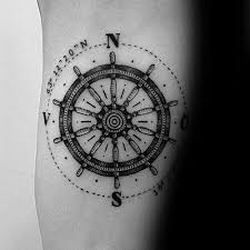 50 Einfache Kompass Tattoos Fur Manner Gerichtete Design Ideen Design Einfache Gerichtete Ideen Kompass Tattoo Line Kompass Rose Tattoo Kompass Tattoos