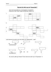 3.test zum thema tiere( klasse 5). Mathematik Arbeitsmaterialien Zahlenraum Zahldarstellung Stellenwert 4teachers De