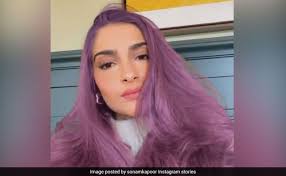 Hair started growing in all the weird places and i had acne too. Sonam Kapoor S New Purple Hairdo Is Just For Anand Ahuja