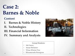 Barnes And Noble A Case Presentation For Harvard By Aki Inoue Anuar B