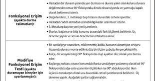 uzanma testi fonksiyonel erisme testi fizyoo cetvel adlar