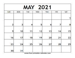 If you want to plan your each month of 2021 without putting in much efforts then you should certainly consider the printable monthly calendar. May 2021 Printable Calendar Free Printable Calendar Com
