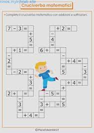 Ver más ideas sobre juegos matematicos secundaria, secundaria matematicas, actividades de matematicas. Cruciverba Matematici Con Addizioni E Sottrazioni Matematicas Primero De Primaria Material Didactico Para Matematicas Ejercicios Matematicas Primaria