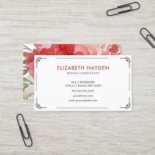 Despite the increasing dominance of online. Elegant Floral Business Cards Zazzle Com Floral Business Cards Florist Business Card Floral Design Business