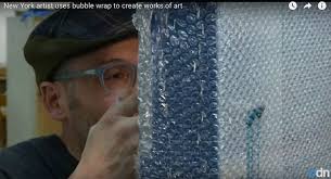 Bubble wrap portrait of Steve Jobs gives new meaning to pop art