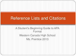 The default citation style is now apa 7. Slideshare Reference Lists And Citations Apa