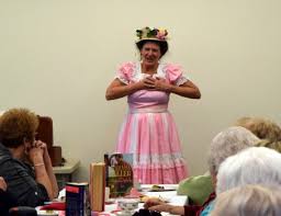Minnie Pearl brings laughs at Valentine's Tea