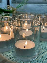 Clear Glass Votive Candle Holder 6.8cm H Set of 12 pcs - HOMEDELIGHT1234