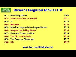 Rebecca ferguson is best known for her golden globe nominated performance as elizabe. Rebecca Ferguson Movies List Youtube