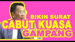 Berikut ini saya berikan contoh surat kuasa khusus perkara perbuatan melawan hukum (pmh) dalam soal ujian advokat peradi. Bikin Surat Pencabutan Kuasa Gampang Gak Pake Basa Basi Auto Putus Surat Pencabutan Kuasa Youtube