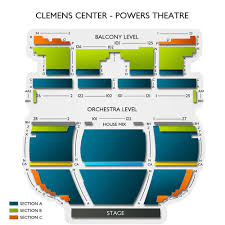 Clemens Center 2019 Seating Chart