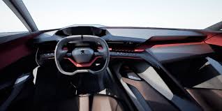 Peugeot Quartz Is A 500ps Hybrid Crossover Concept Carscoops Interior Sketch Car Interior Sketch Interior Design Sketch