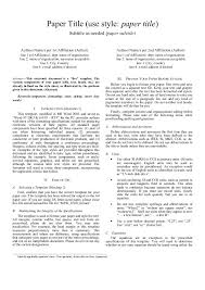 Many styles have the author's name shown within the text; Ieee Conference Proceedings Format