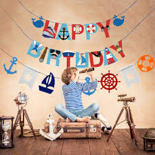 Furuix graduation decorations 2021 navy white bridal shower decorations nautical theme party decorations navy blue wedding/birthday party decorations baby shower decorations. Buy 77pcs Nautical Party Supplies For Boys Nautical Party Decorations Nautical Happy Birthday Banner Cupcake Toppers Balloons For Kids Girls Baby Shower Nautical Theme Birthday Party Decoration Supplies Online In Taiwan B07t9vwy82