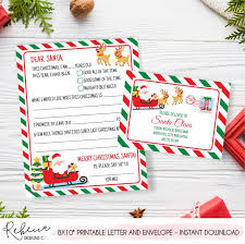 How cool are these envelop. Letter To Santa Printable Christmas Letter Printable Santa Letter Dear Santa Christmas Wishlist Santa Mail Printable Santa Letter Gift With Envelope