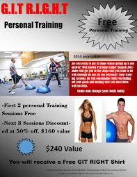 Another Great Promotion With G I T R I G H T For Free Personal Training Buy A 20 Promo Card And Get 2 Persona Get In Shape Personal Training Free Personals