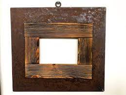 Cornice Corten E Legno Legno Cornici Cornici Artistiche
