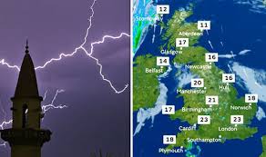 Latest 16 day local weather forecast for southampton. Bbc Weather Forecast Temperatures To Drop And Thunderstorms To Hit Uk This Weekend Weather News Express Co Uk