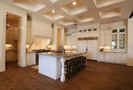 Kitchen With A Walk Through Pantry White Cabinets Amazing Shadow Box Ceiling Kitchen Ceiling Design Kitchen Ceiling Kitchen Design
