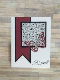Black And Red Greeting Cards Greeting Card Handmade Card Get Well Soon Occasion Card Black And Red Music Notes Butterfly Cards Handmade Greeting Cards Handmade Greeting Cards