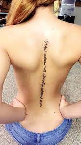 22 Best Tattoo Quote Ideas For Girl And Women Bafbouf Tattoo Quotes For Women Spine Tattoos For Women Inspirational Tattoos 👑 follow on pinterest : tattoo quotes for women spine tattoos