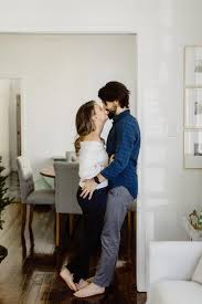 Couple Kissing In Home Engagements Inside Lifestyle Photography In Home Photograph Lifestyle Photography Couples Home Photo Shoots Lifestyle Photography Family