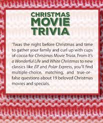 Dec 17, 2020 · find free christmas trivia game sheets, or grab all 7 in our printable christmas trivia games pack. Christmas Movie Trivia A Jolly New Spin On The Movies You Watch Every December And Quote All Year Long Publications International Ltd 9781680221329 Amazon Com Books