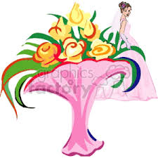 Check spelling or type a new query. Wedding Bouquet With A Bride In The Back Clipart Commercial Use Gif Jpg Eps Svg Clipart 146193 Graphics Factory