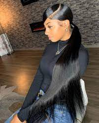 Pin By Guappp Baby On Hair Life Black Ponytail Hairstyles Sleek Ponytail Hairstyles Hair Ponytail Styles