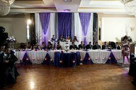 Head Table Purple Wedding Decorations Purple Wedding Tables Silver Wedding Decorations