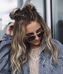 Home long hairstyles 30 half up half down hairstyles. 25 Cutest Two Bun Hairstyles For Women Hairstylecamp