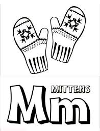 This cute printable mitten coloring page is simple and easy for very young children to color and make their own winter mitten designs. Letter M For Mitten Coloring Page Download Print Online Coloring Pages For Free Color Nimbus
