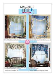The drape panel will be installed slightly lower and inside the valance. Valance Patterns Sewing Pattern For Four Window Valances Patterns Mccalls Pattern M7034 Sew Designer Look Window Treatments For Your Home Home Improvement Craft Supplies Tools