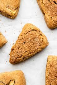 Moist, flavorful scones made with fresh diced apple and cinnamon chips. Apple Cinnamon Scones Vegan Gluten Free Okonomi Kitchen