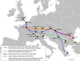 Historic Routes Of The Orient Express Maps On The Web Orient Express Europe Train Travel Train Rides