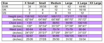 sizing chart picture organic clothing f riders inc