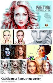 اكشن لمعه للصور فوتوشوب Glamour Retouching Action Free Clip Art Clip Art Photo